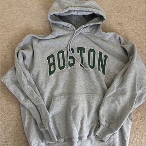 Brandy Melville Gray Boston Hoodie